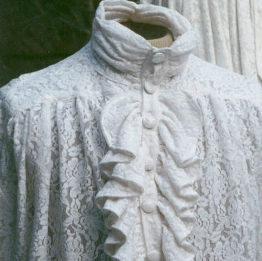 Crap. A Poet's Shirt. In lace.