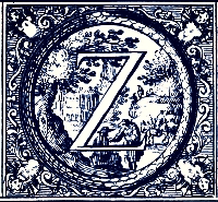 Historiated Z
